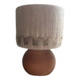 Vintage elm lamp