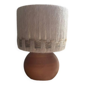 Lampe en orme vintage