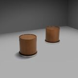 Set of Round Wooden Dry Bars by Mario Sabot, Italy 1970s