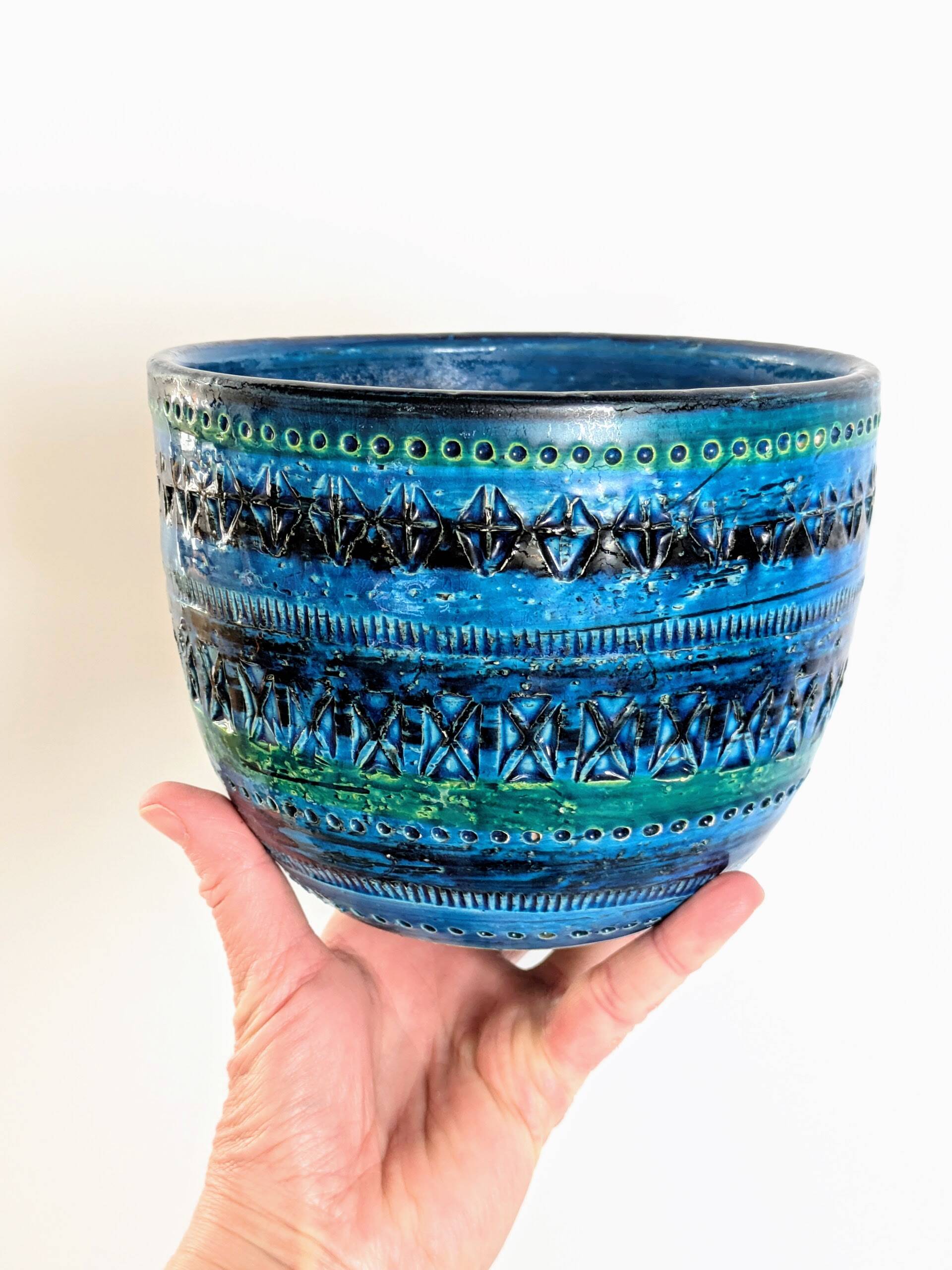 Bitossi Planter | Italian Ceramics by Aldo Londi | 1960s