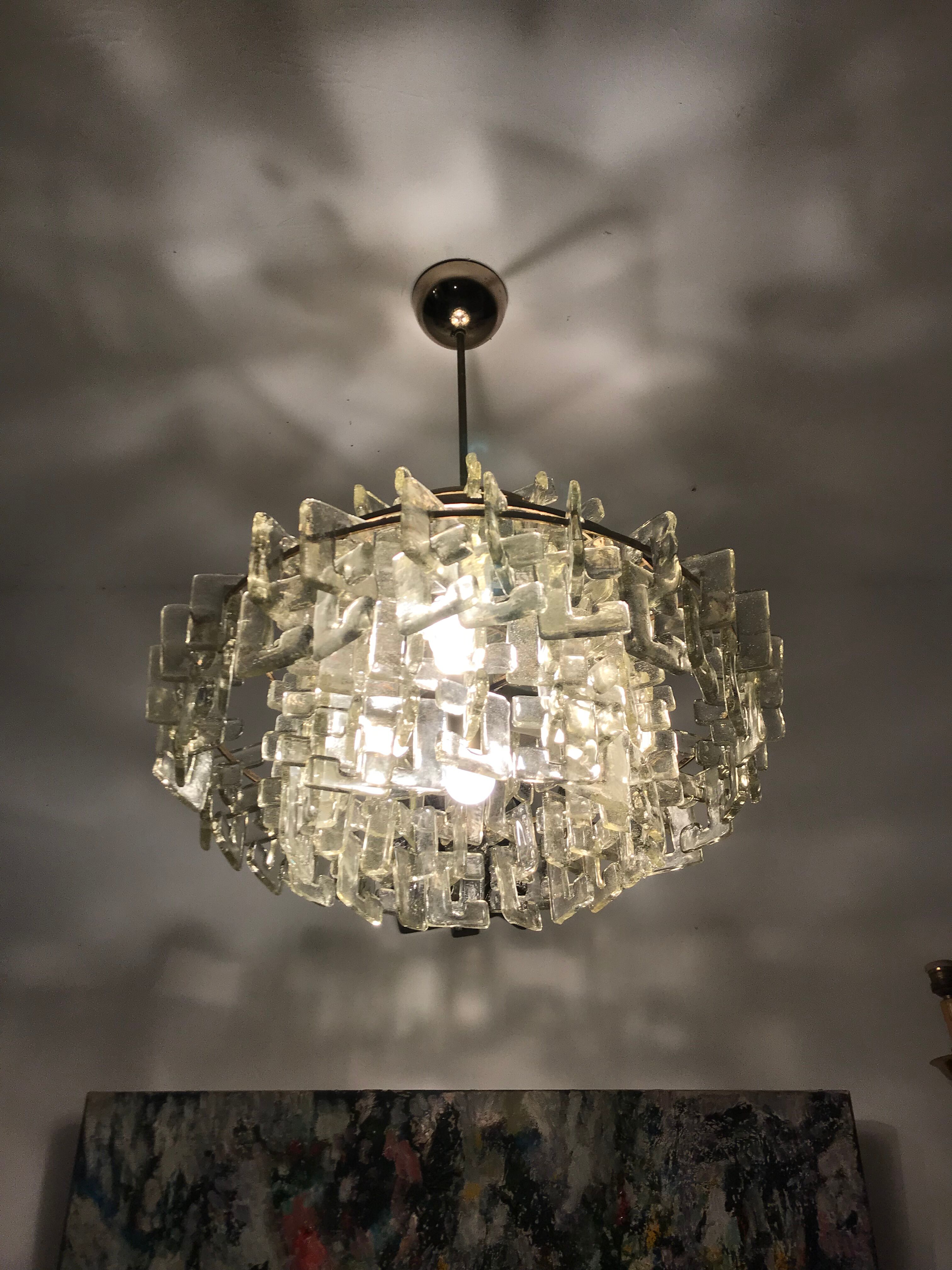 Carlo Nason glass chandelier