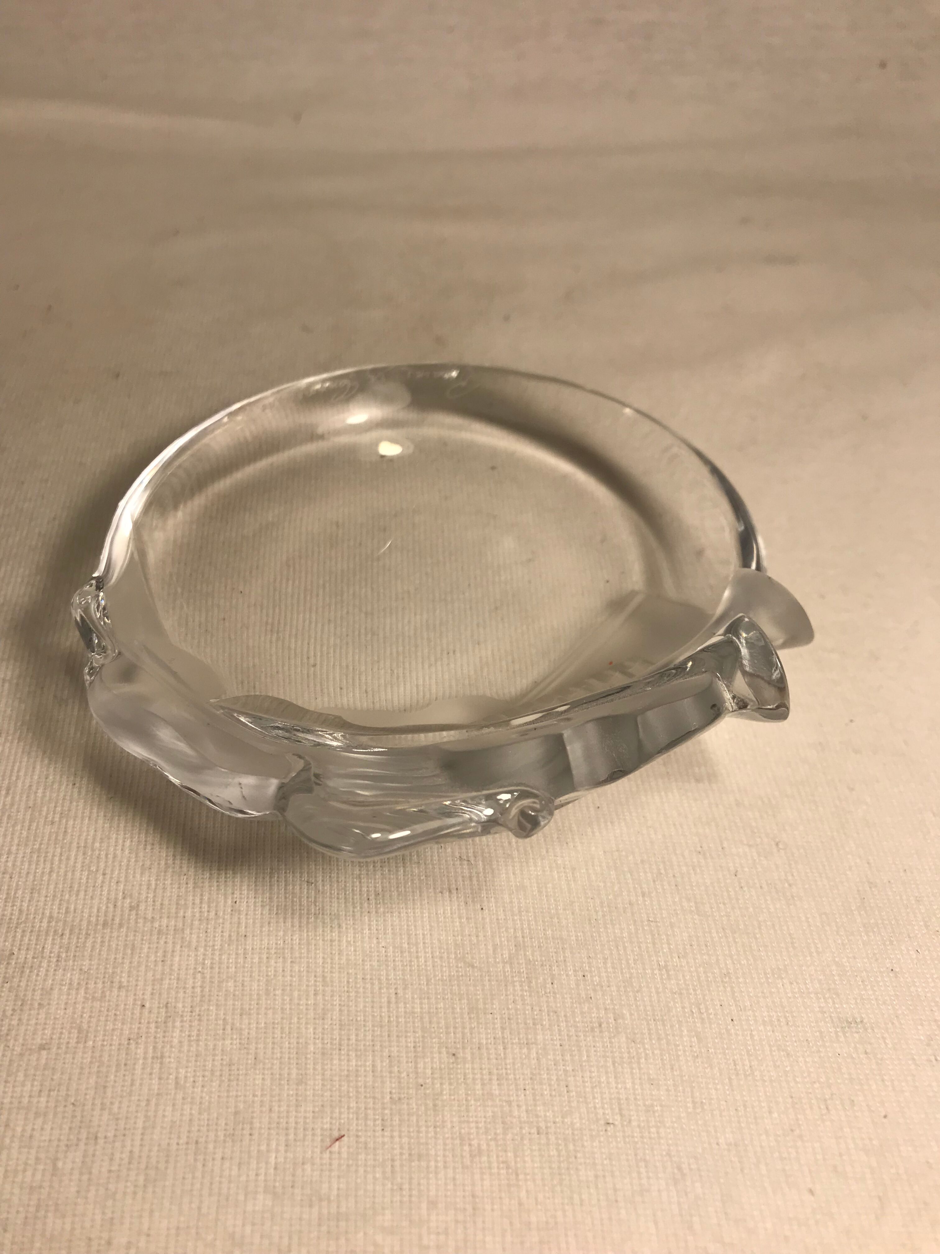 Old empty pocket in crystal