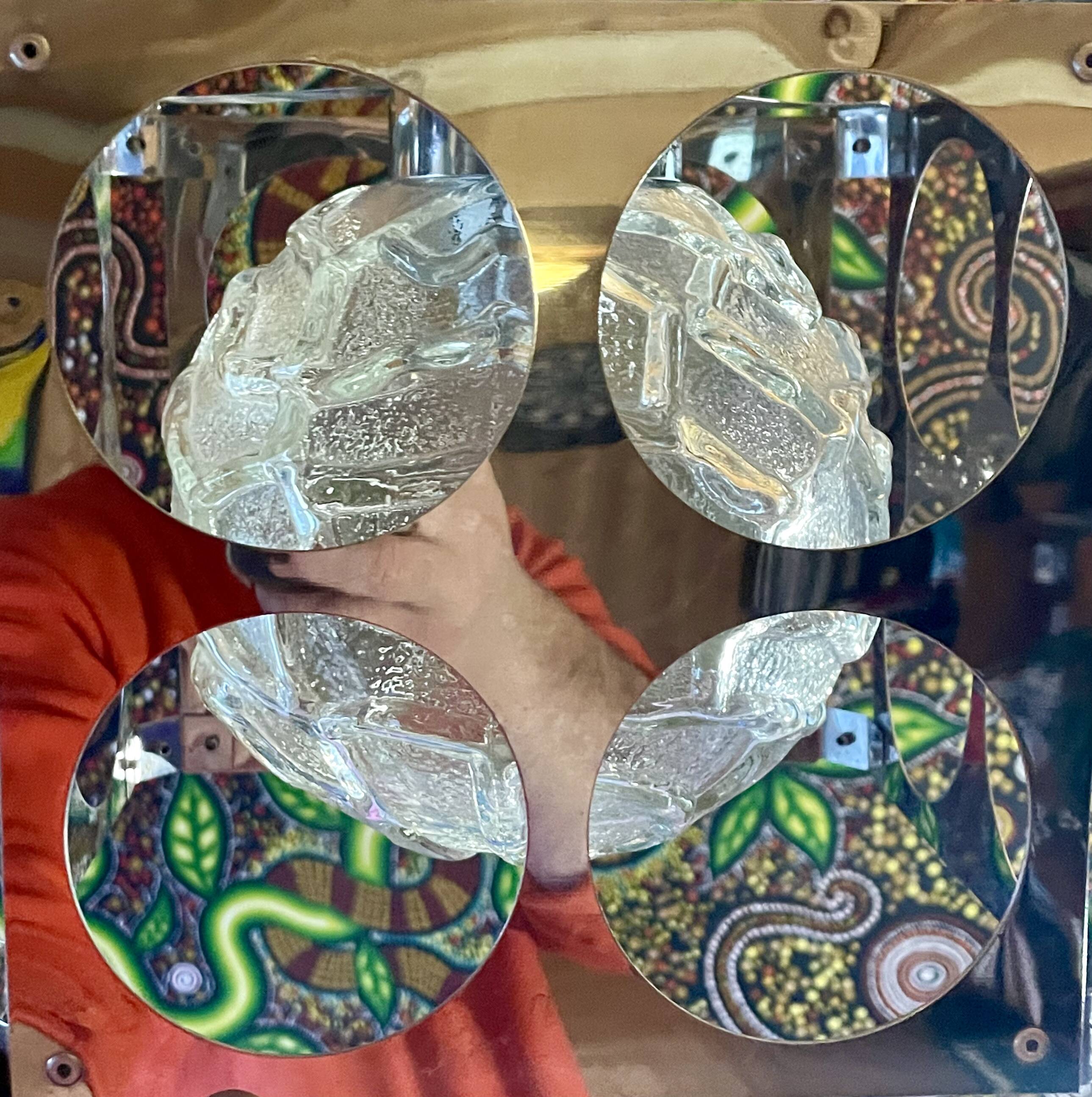 Chandelier, Space Age suspension, design "Paolo Tiche, year 70