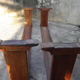 Pair of benches in cherry 220 cm