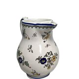 Pérouges, polychrome earthenware pitcher, 20th century