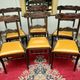 Set of six mahogany chairs