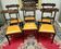 Set of six mahogany chairs