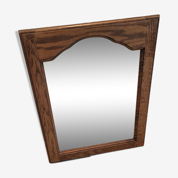 Mirror wood mustache 55x73