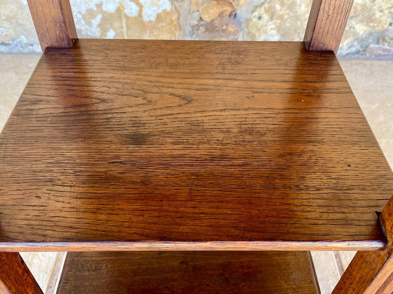 Console Art Deco a 3 niveaux en noyer, Circa 1930s