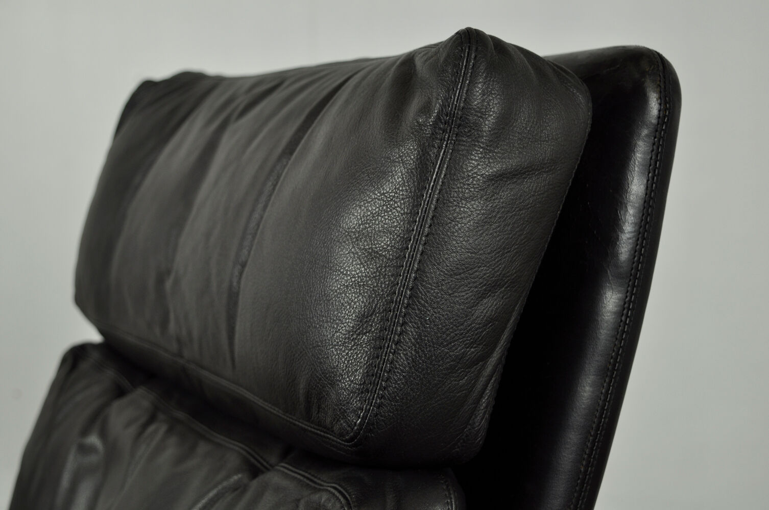 Leather armchair, high model d500 by Hans Olsen for CS Møbler Glostrup Denmark 1960s