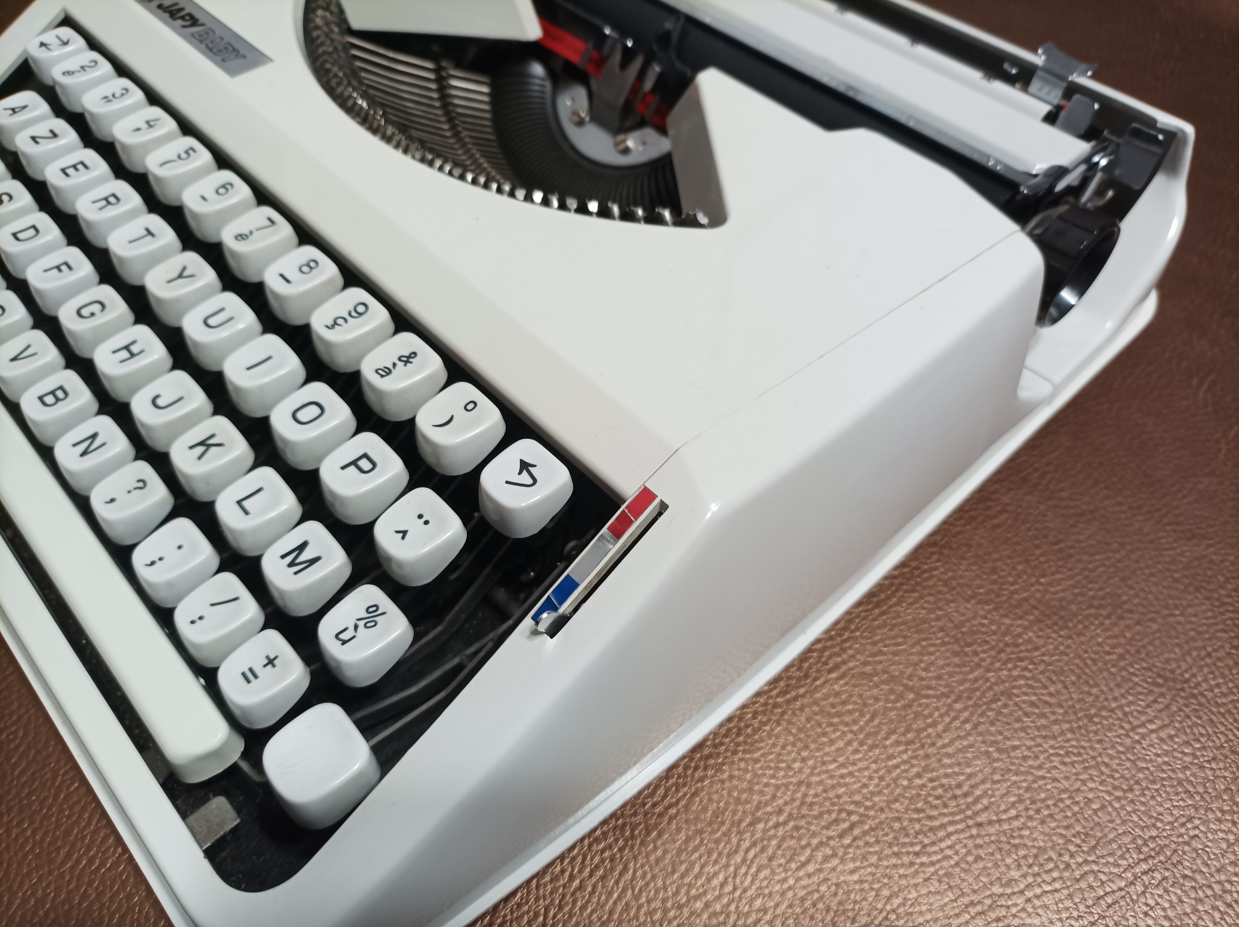 Japy Baby typewriter white as new