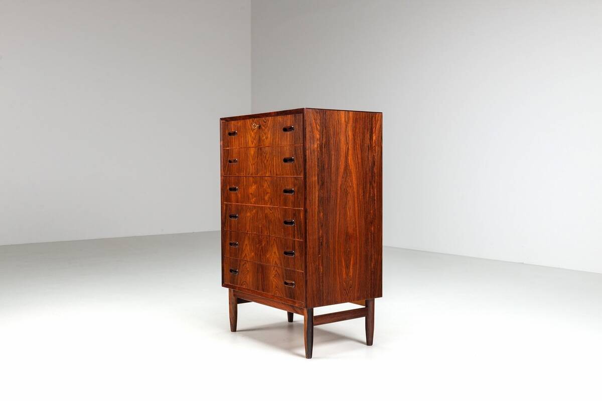 Grand commode scandinave en palissandre, Danemark 1960