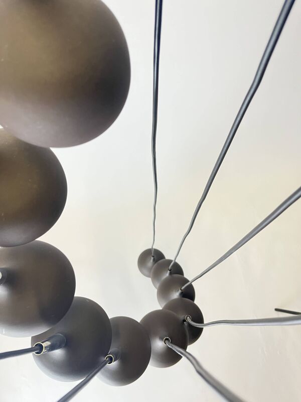 Suspension vintage Hans-Agne Jakobsson Dome pour AB Markaryd, 1970 Swe