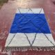 Cobalt and ecru Beni Ouarain rug in wool – 250 x 150 cm