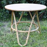 Nice rattan coffee table, vintage