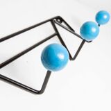 Door 4 peg coat restored blue balls