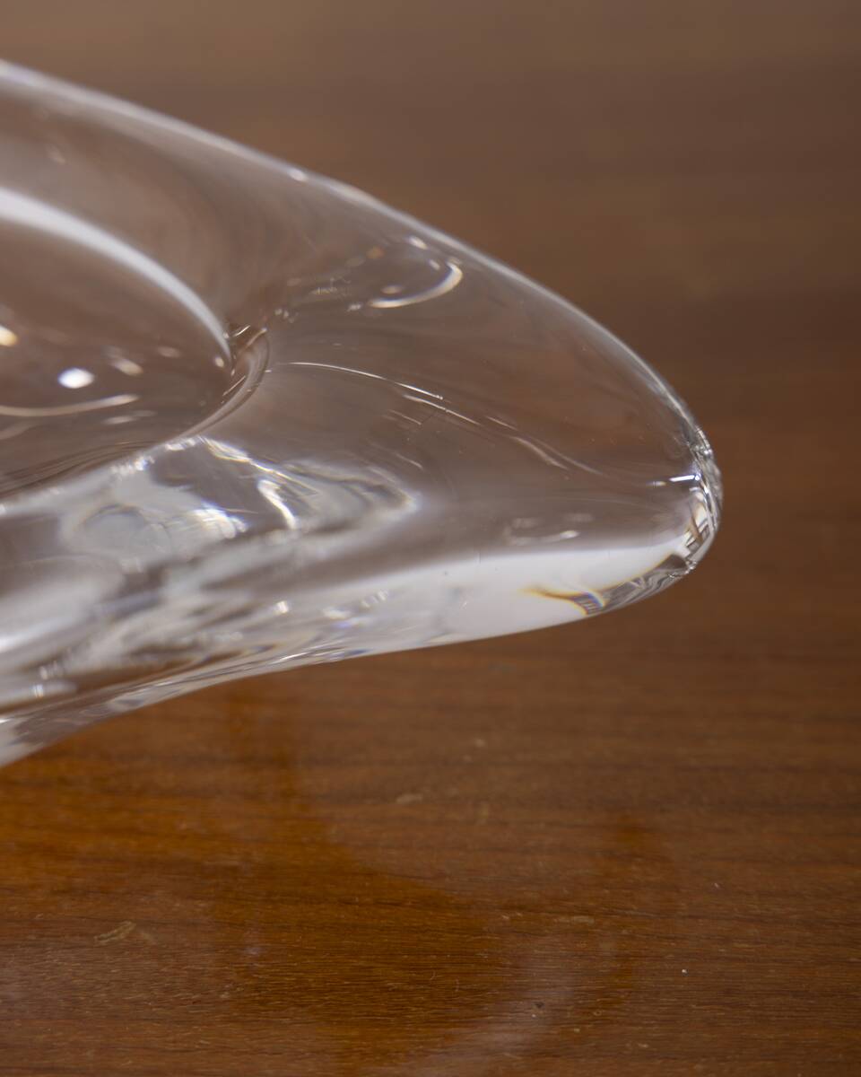 Vintage 1970s Italiandesign crystal ashtray