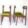 Green velvet dining chairs (set of 6)