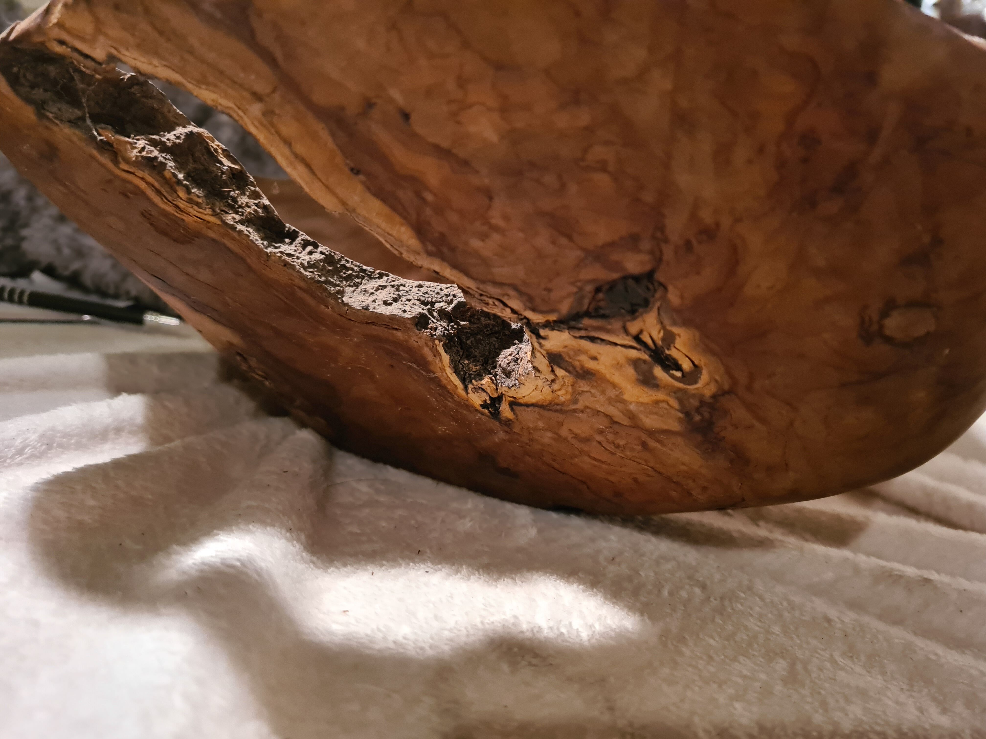 Tony Bain vallauris olive wood cut