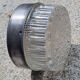 Pair of aluminum and glass wall lights, vintage 50s