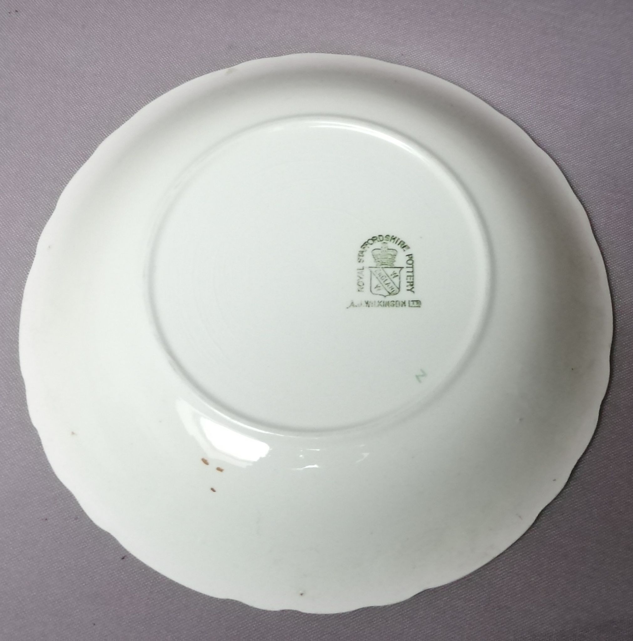 Old hollow plate royal staffordshire lorna doone chintz circa 1949
