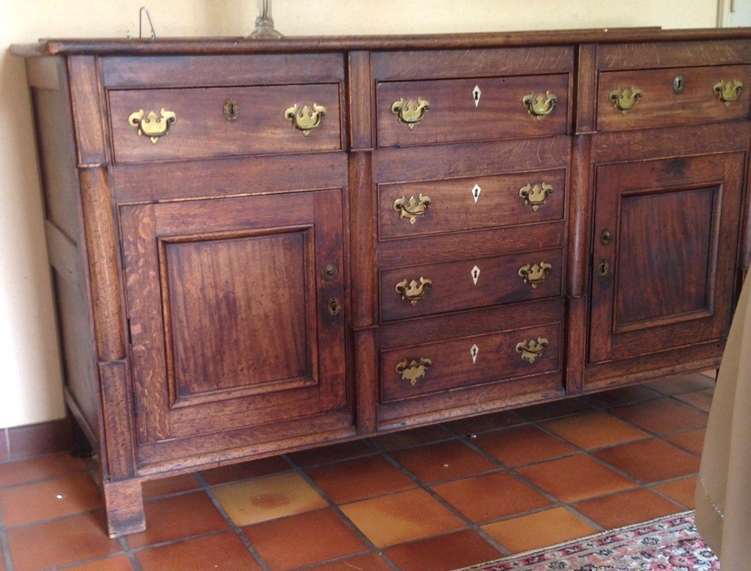 Buffet of the XIXth century mahogany and oak