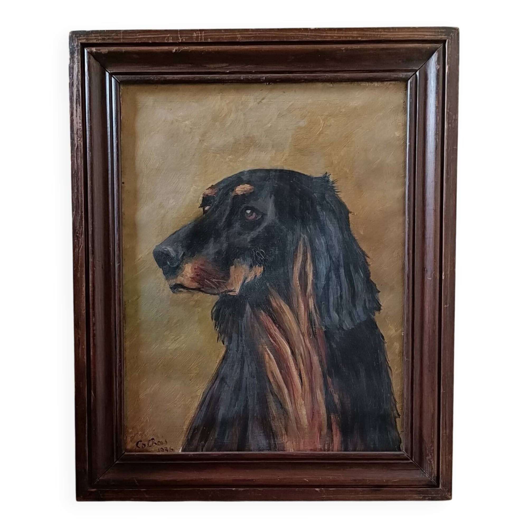 Gordon Setter painting after Arthur Wardle