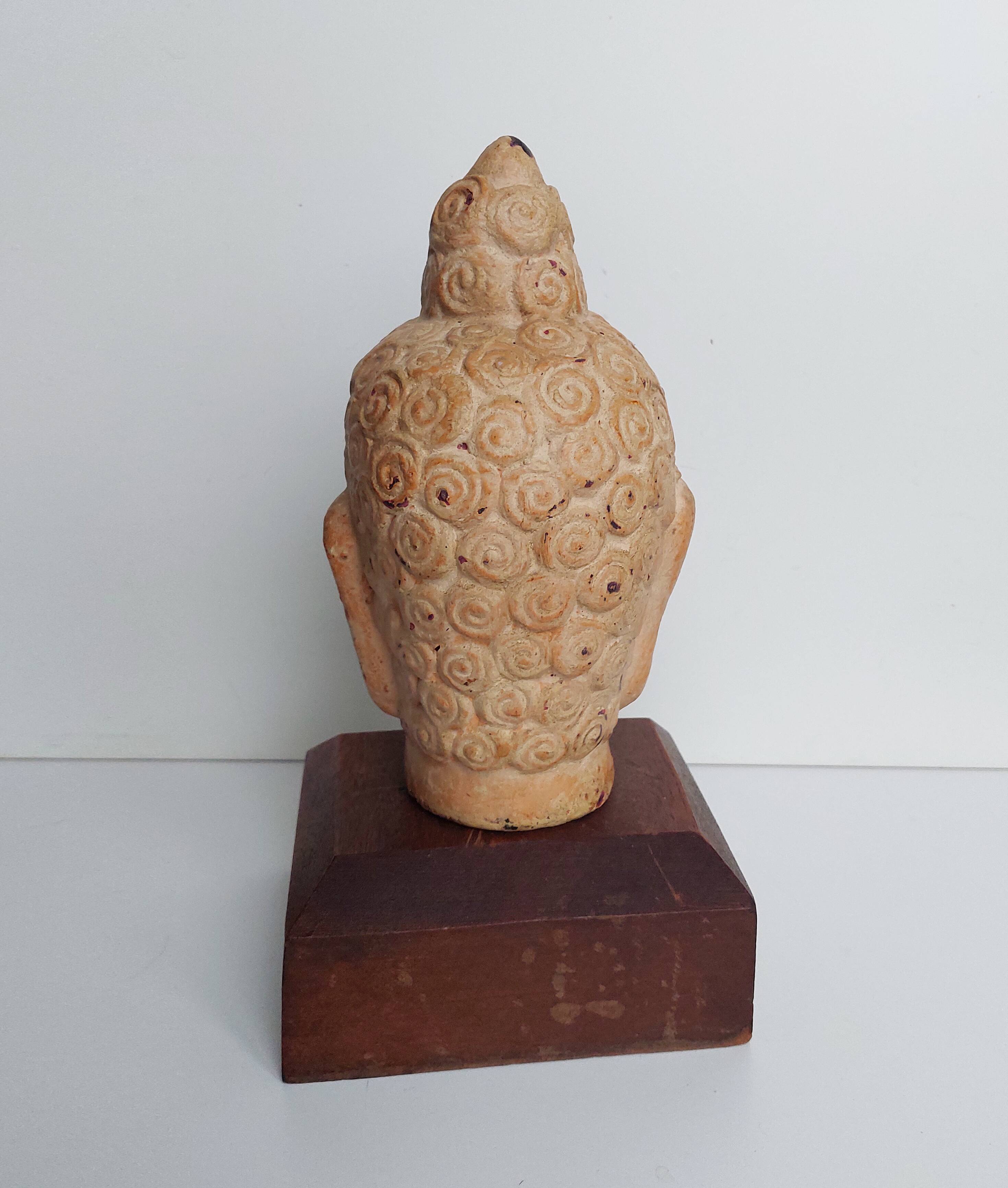 Terracotta Buddha Head