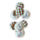 Set of 8 mismatched vintage dessert plates, Sousse and Aigueperse from