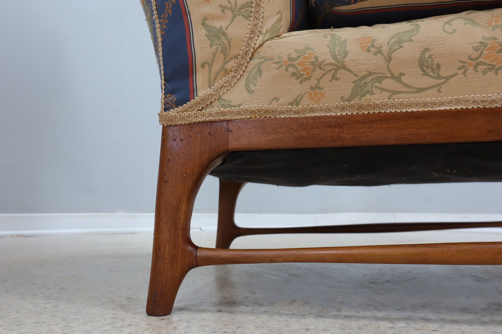 Mid century high back armchairs FRAMAR 1950s
