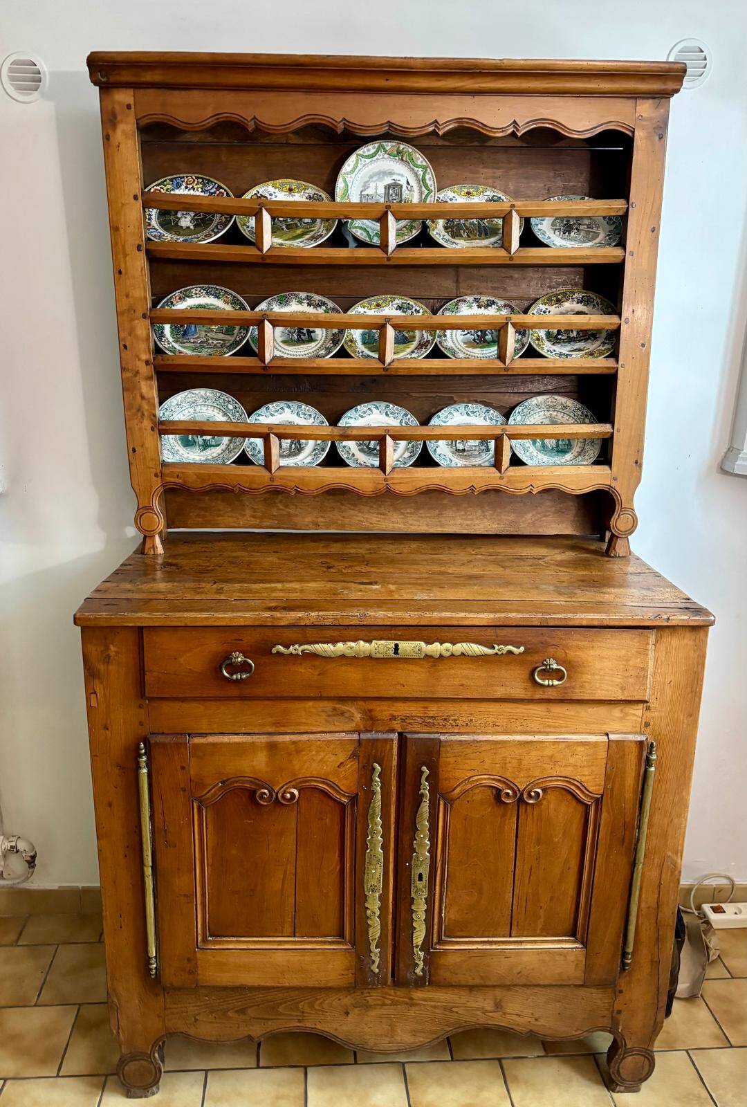 Breton china cabinet