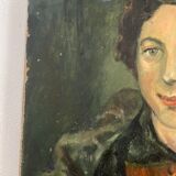 Oil on canvas The woman in the stole