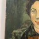 Oil on canvas The woman in the stole