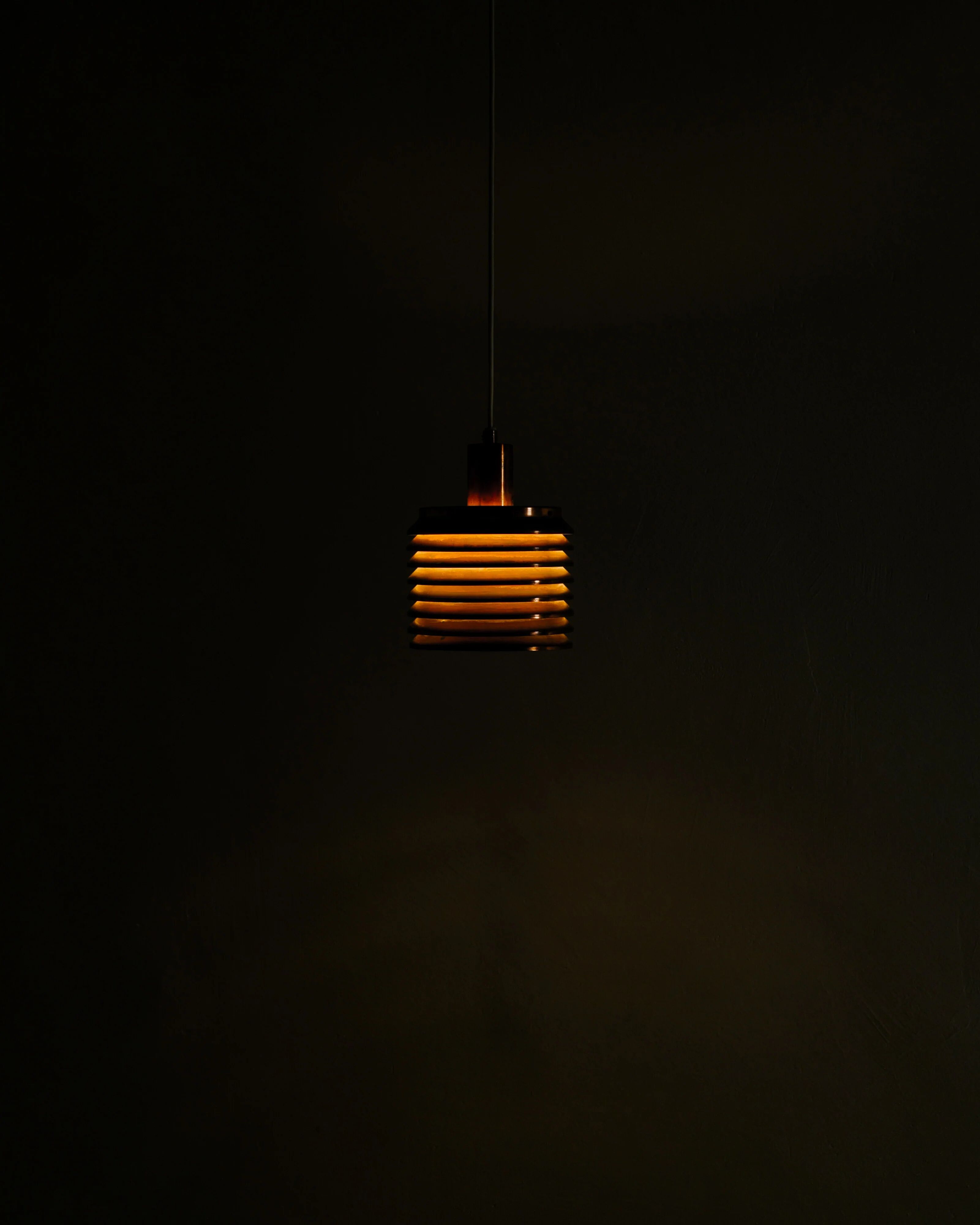 Swedish Mid Century Copper Ceiling Lamp by Hans-Agne Jakobsson, 1950s