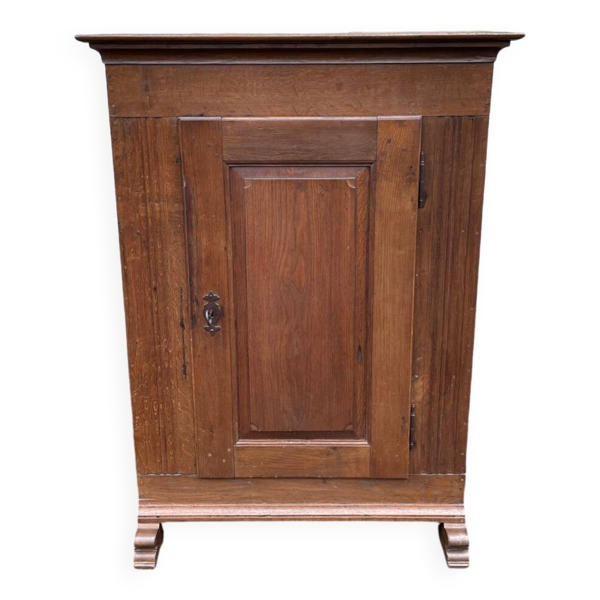 Meuble bois vintage, meuble confiturier, cabinet