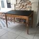 adult-sized desk with black flap & raw natural