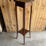 Wooden pedestal table