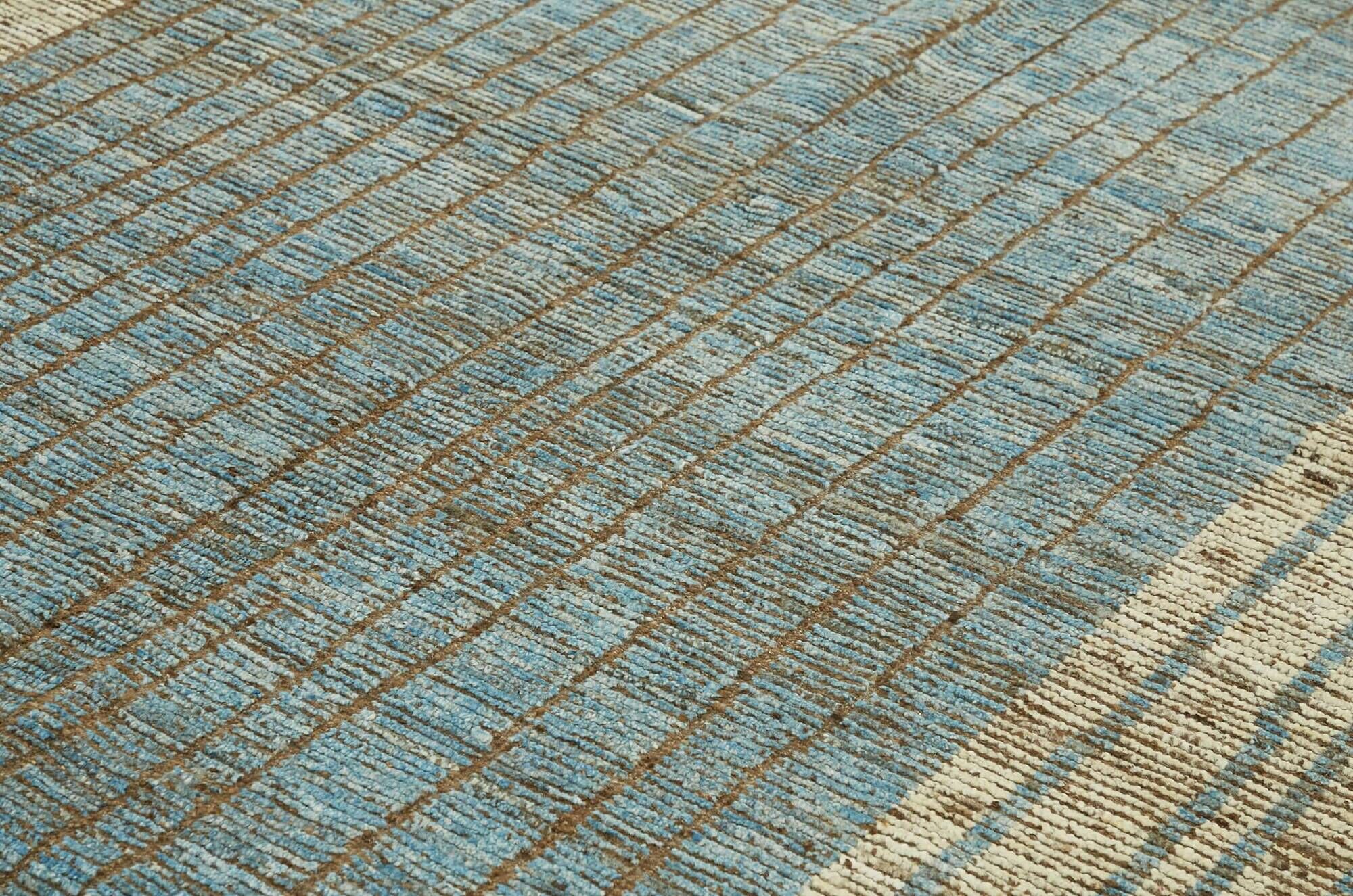 Handwoven Tribal One of a Kind 286 cm x 380 cm Brown Wool Carpet