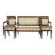 Late 19th Century English Walnut Furniture, Set of 5