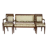 Late 19th Century English Walnut Furniture, Set of 5