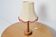 Lampe de table en bois du milieu du siècle, années 1970.