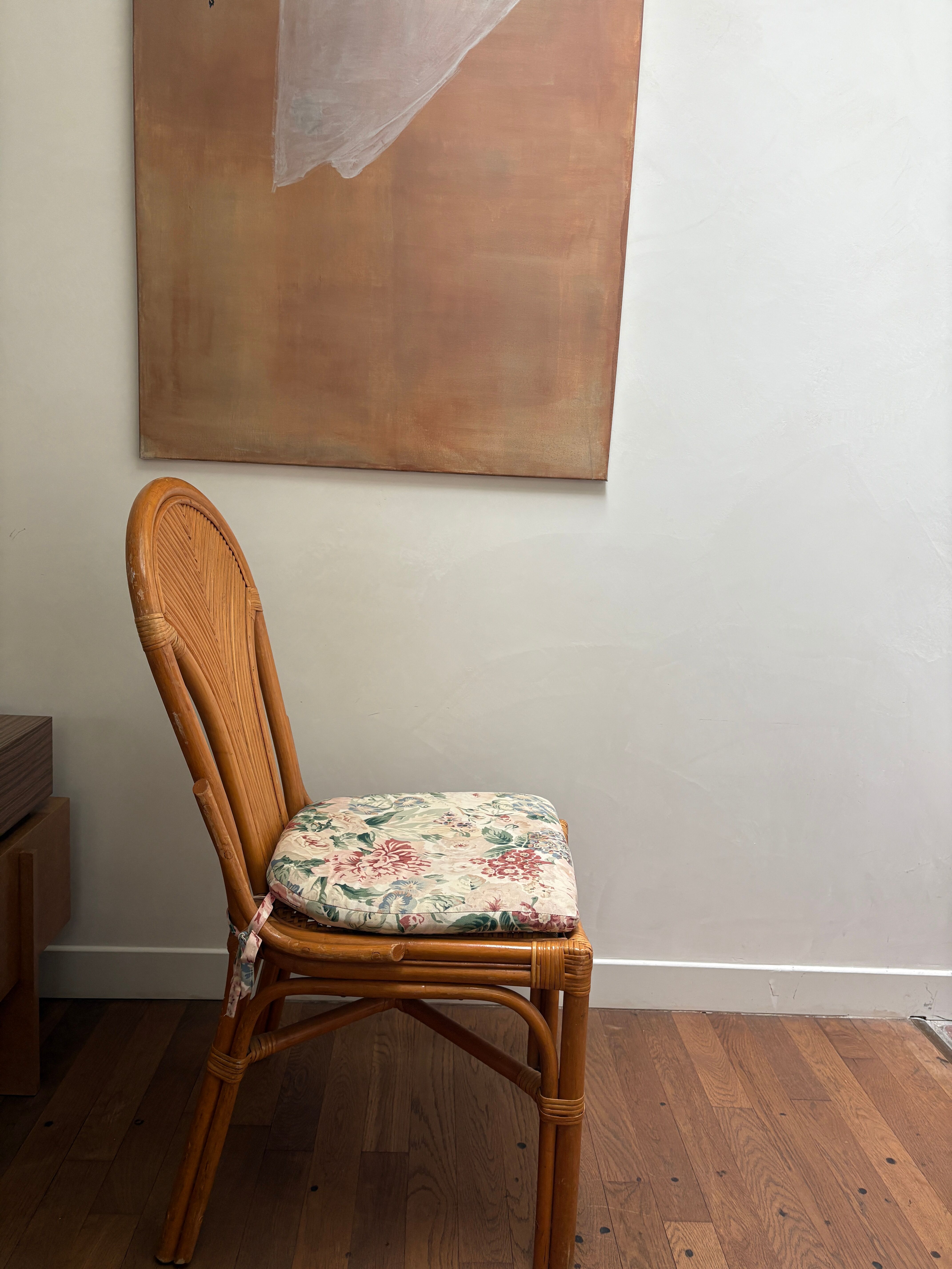 Set of 4 rattan chairs