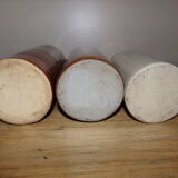 Lot of 3 bottles of varnished sandstone