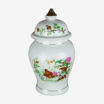 Jar à décor de cailles - sadler, england - années 60 / 70