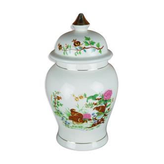 Ginger jar decorated with quail - Sadler, England - 60s / 70s