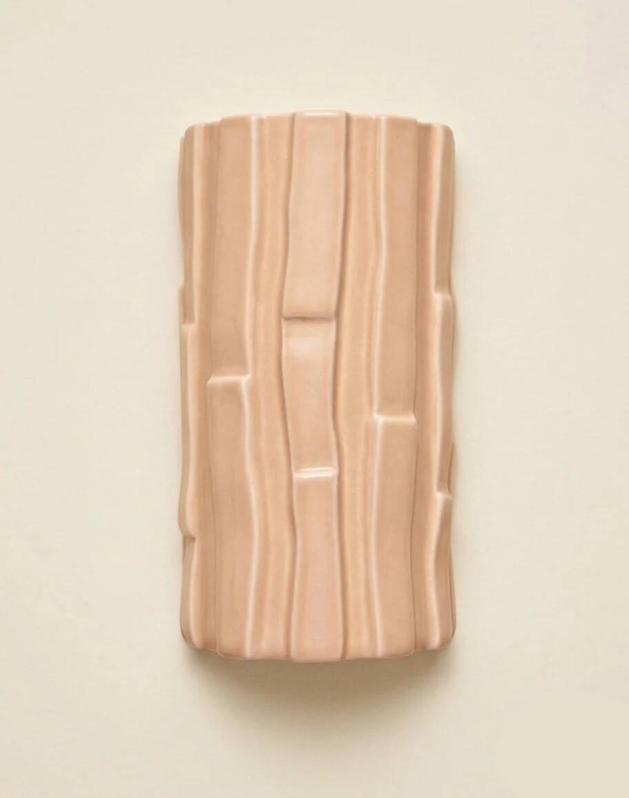 Tejo ceramic wall light (sand) - Square Coco