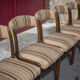 Set of 6 vintage chairs Self n14 solid wood 1960