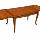 Table de style Louis XV chêne massif à rallonge