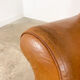 Ensemble de deux fauteuils vintage en cuir de cognac Amsterdam