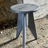 Tabouret en bois vintage de style rustique